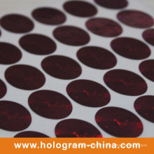 Round Holographic Rainbow Color Laser Label Sticker